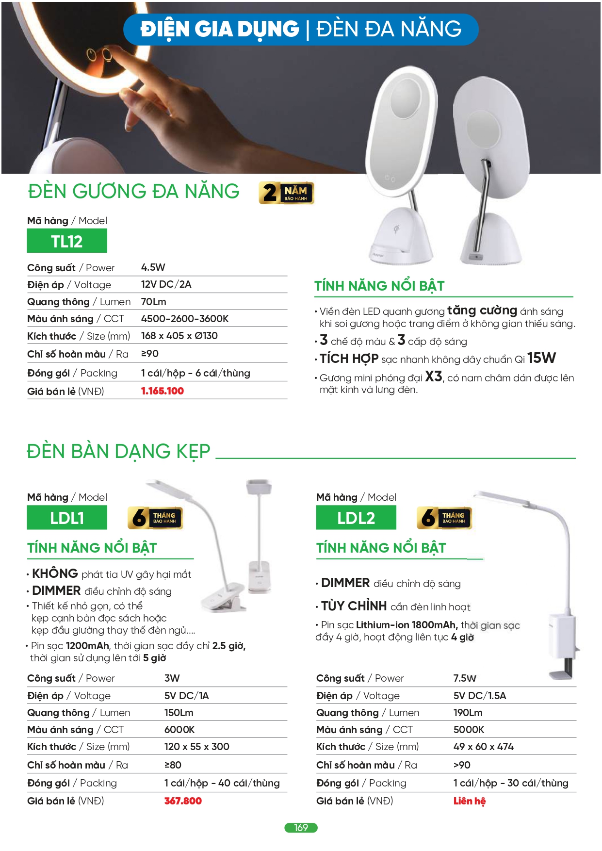 Bảng giá đèn LED MPE 2026
